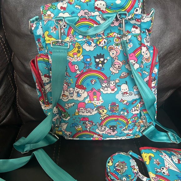 Tokidoki x Hello Kitty Colorful Backpack Set - Picture 2 of 4